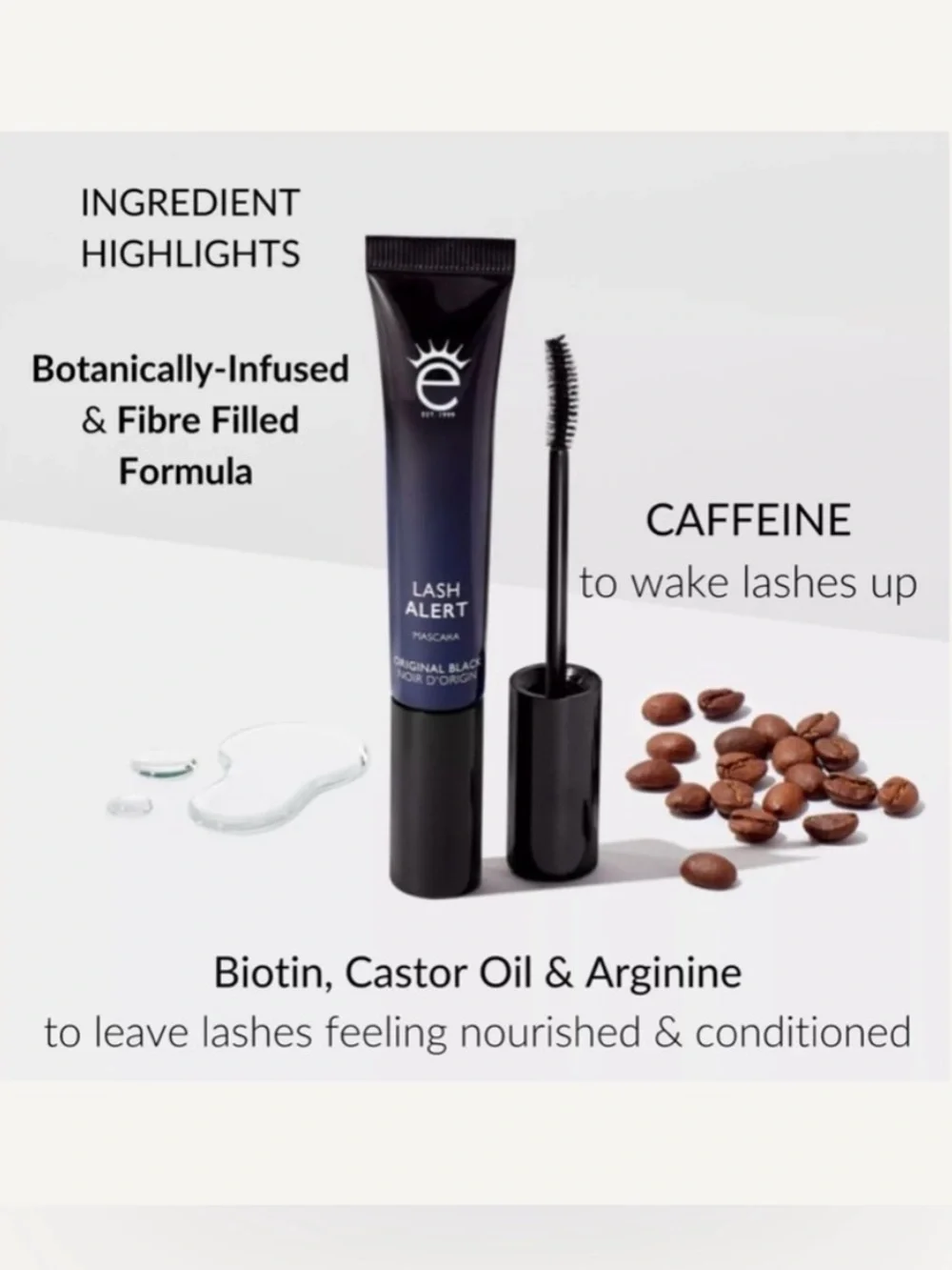 Two 2 Eyeko Lash Alert Mascara in shade original black 4ml retails $19.00 USD